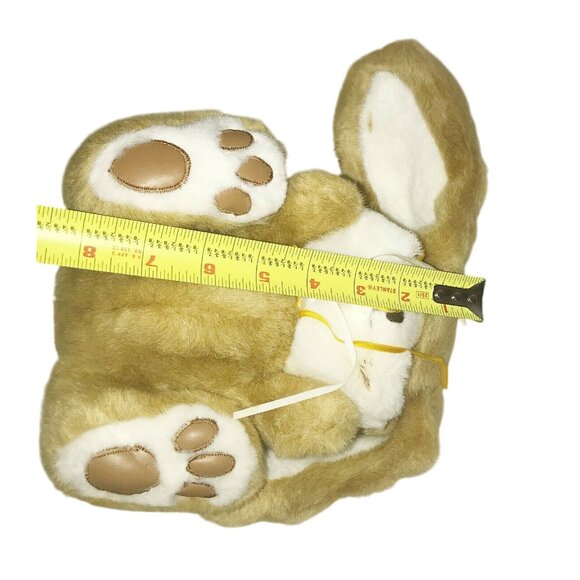 Cuddle Wit Brown EASTER BUNNY White Rabbit Stuffed Animal Plush - Picture 8 of 9
